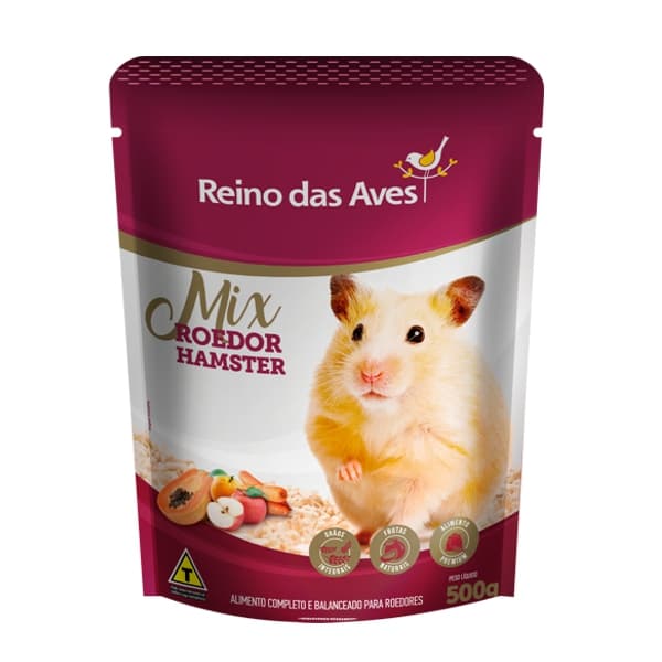 HAMSTER MIX ROEDOR 500g - REINO DAS AVES