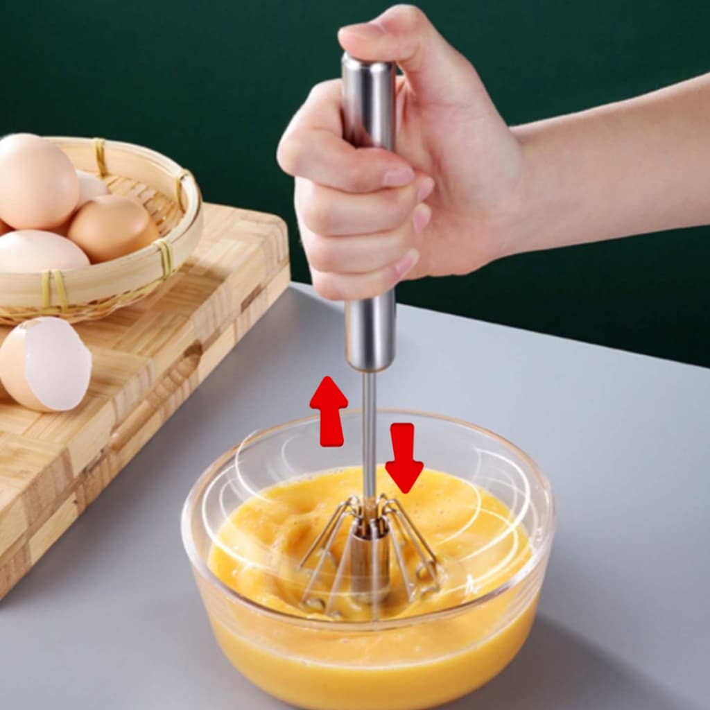 Semi-Automático Batedor Fue Mixer para Claras de Ovos (/ Leite / Café)--Batedor De Ovo Portátil