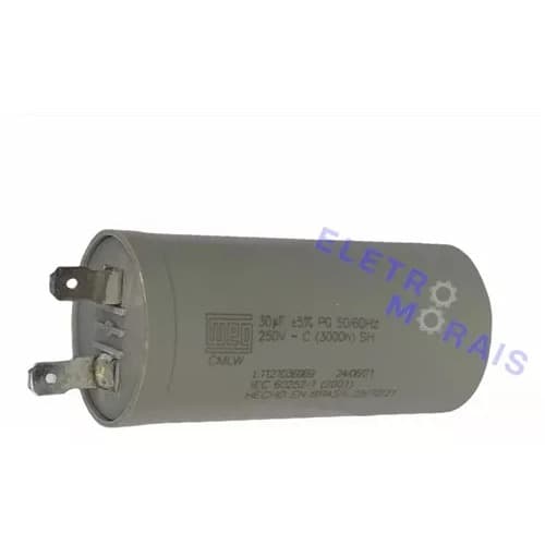 Capacitor 30uf 250v de Terminal Para Tanquinho Suggar Lavamax 110v