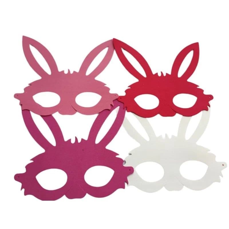 Mascara Eva Coelho Pascoa Infantil Lembrancinha Festa Escola Fantasia Coloridas Com Elastico