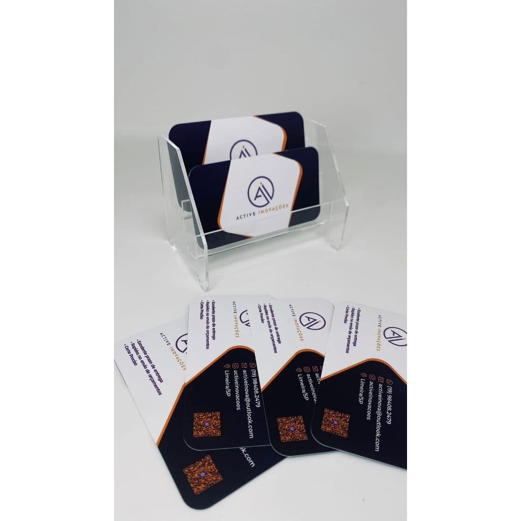 Porta cartões cascata acrílico - ENVIO RÁPIDO