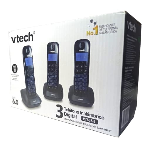 Telefone sem fio VTECH - VT685-3 p/ Residência ou Empresa