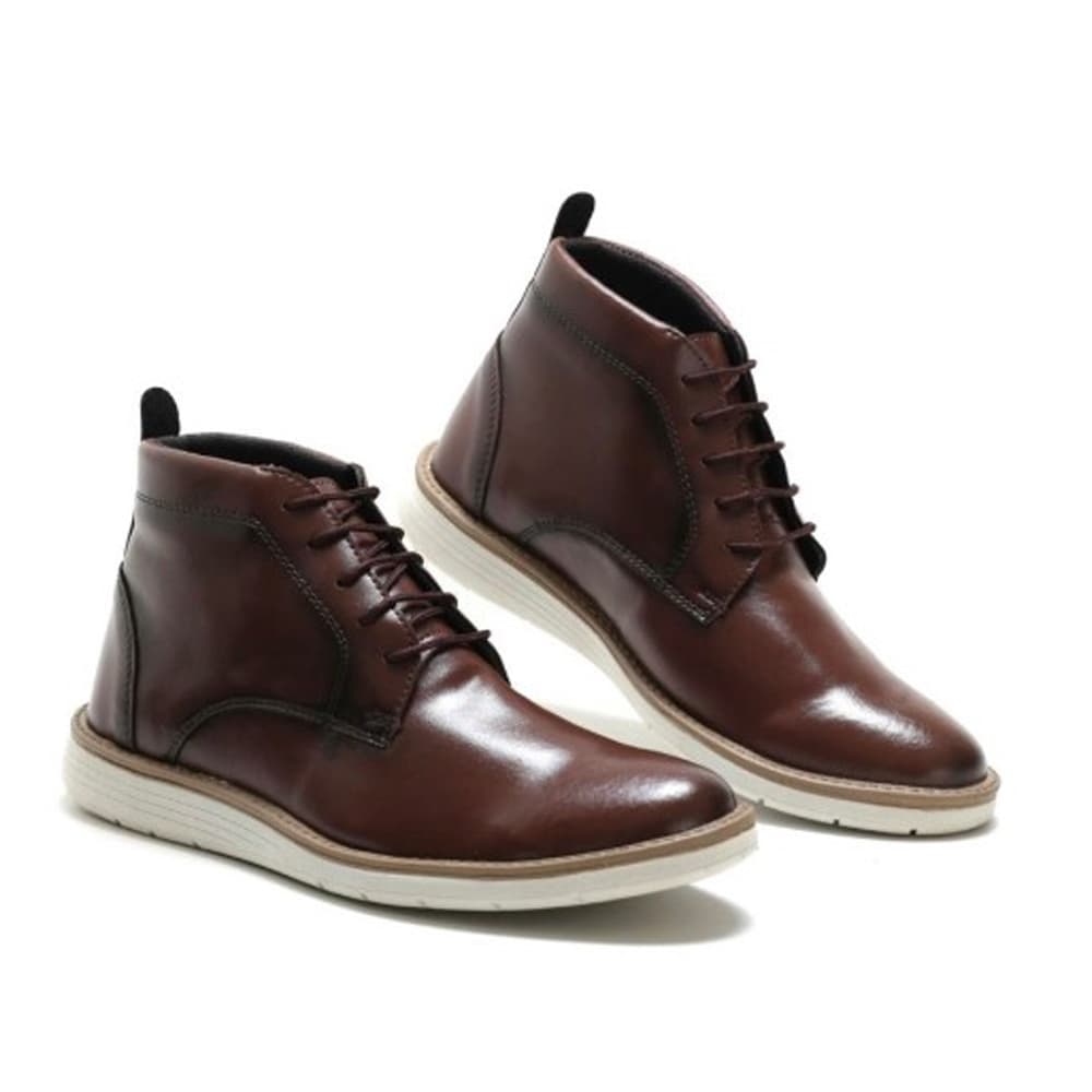 Bota Oxford Social de Couro Sola Ortopédica Costurada Super Elegante Envio Rápido