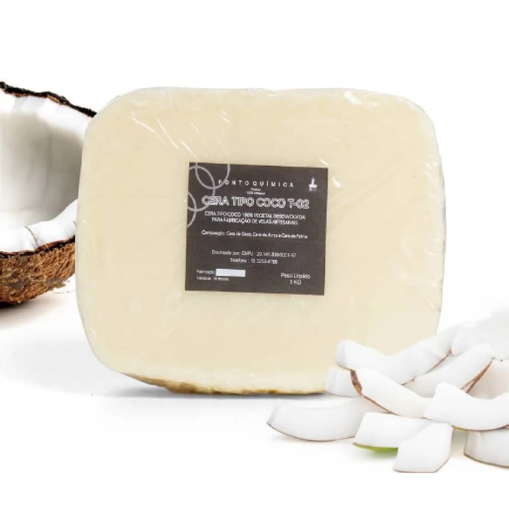 Cera De Coco Para Velas Veganas T 02 Ponto Química - 1 Kg