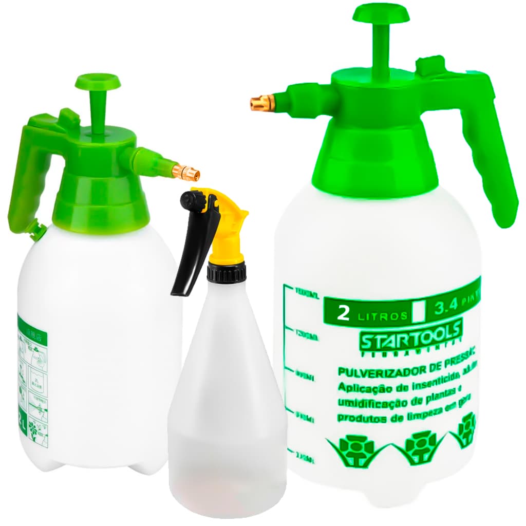 Borrifador 1 Litro Ou Pulverizador 1,5 E 2 Litros Para Jardim Irrigação Casa Horta Vários Tamanhos