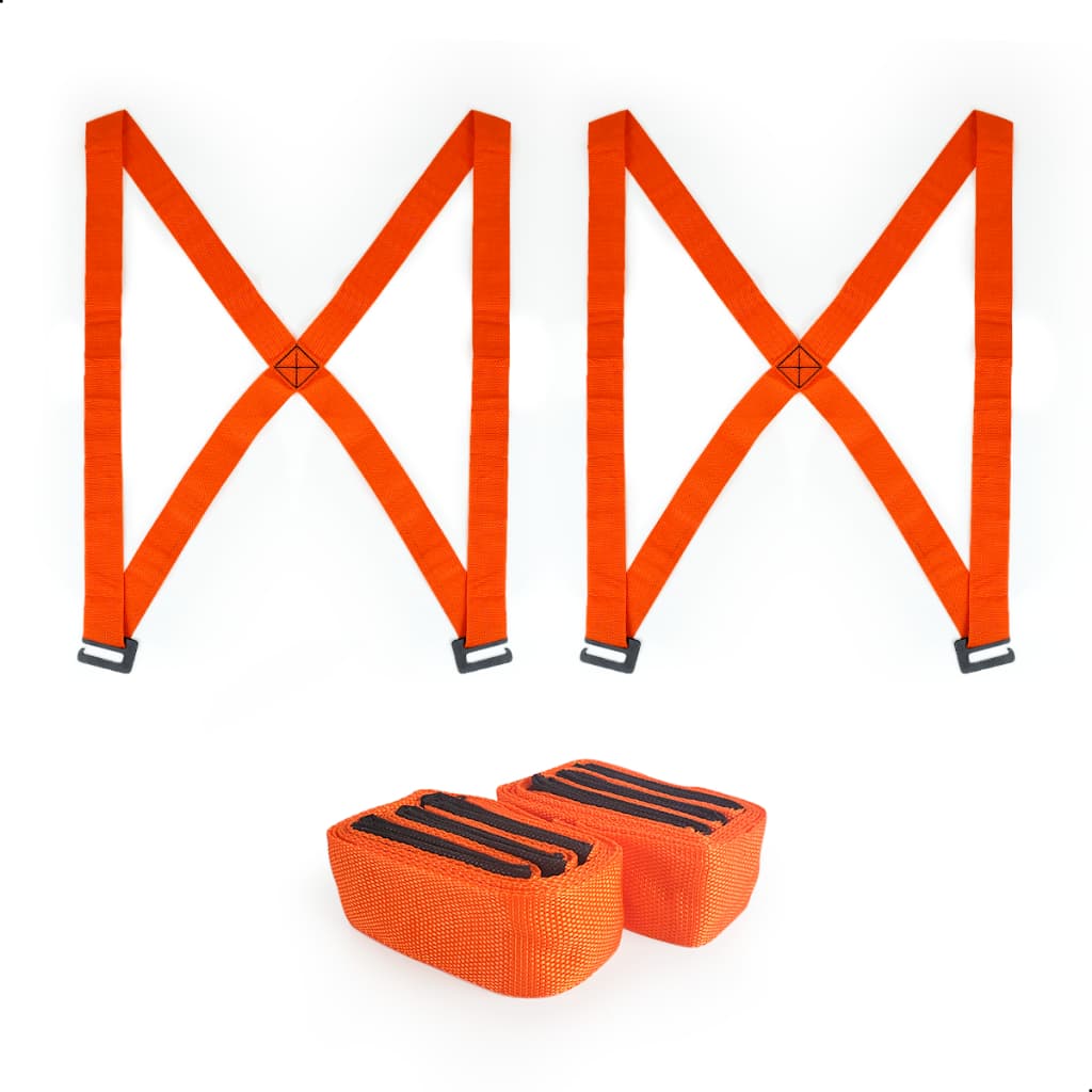 Fita De Transporte P/ Cargas Pesadas Alta Resistência Costas Móveis Universal Reduz Peso Transporte