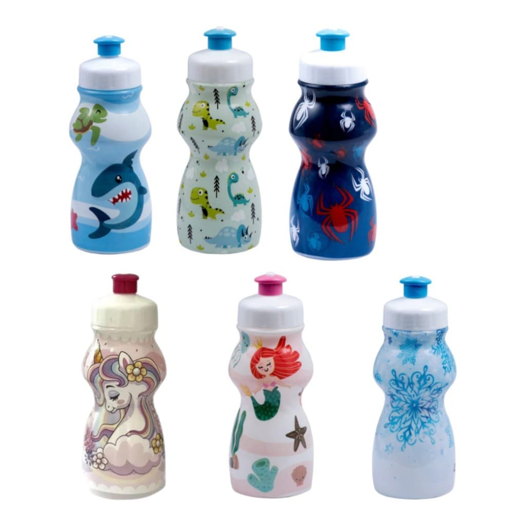 Squeeze Infantil de Plástico com Personagens - 250ml