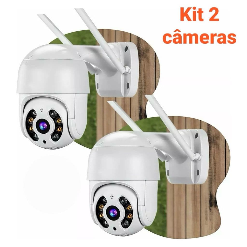 Kit Câmera De Segurança wi-fi IP externa À Prova D'água Full HD Aplicativo yoosee ou icsee - Bivolt