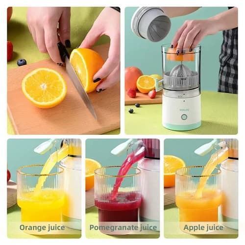 Espremedor De Laranja Elétrico Suco Frutas Recarregável Portátil Automático USB Pronto Entrega