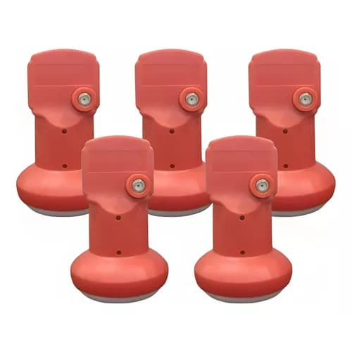 Kit 5 Lnbf Universal Digital Banda Ku Simples 5g Vivensis