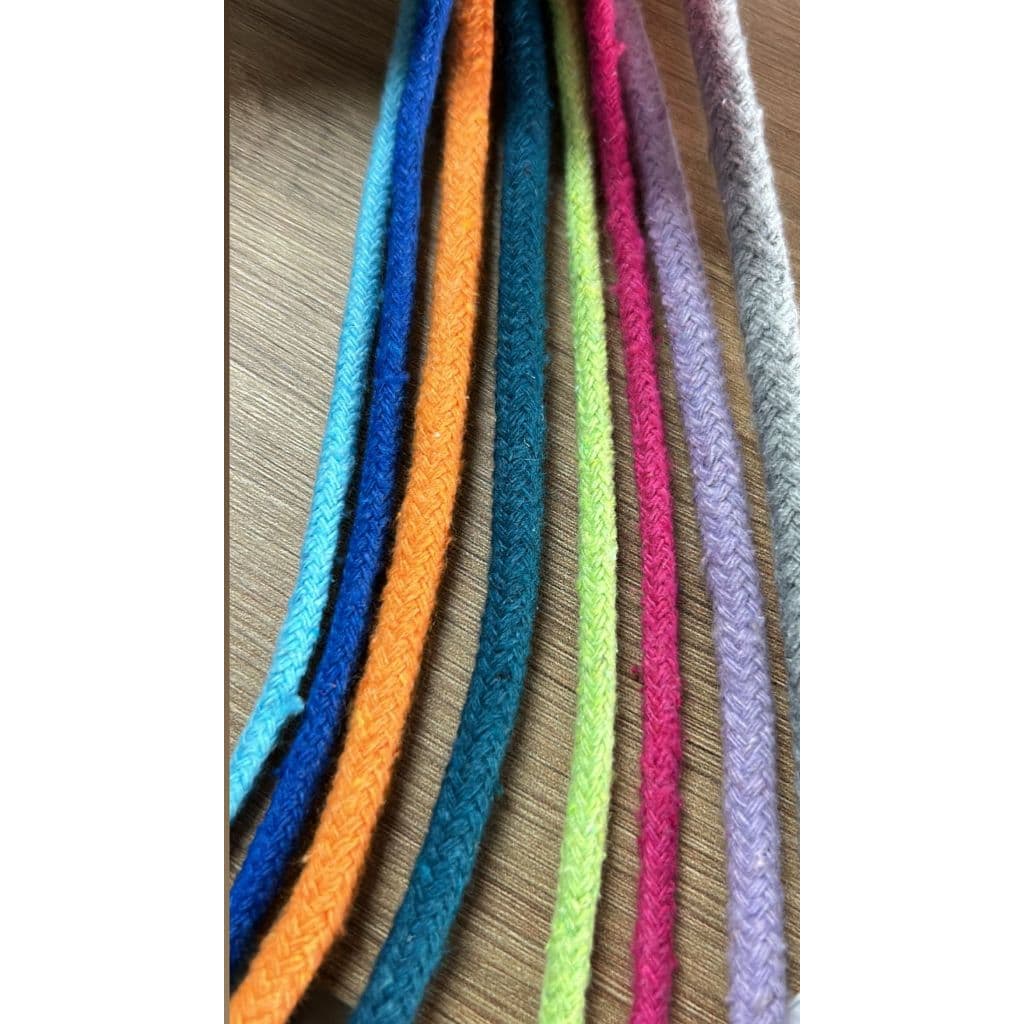 Corda Cordão de algodão trançado 8 milímetros ( POR METRO ) alma firme estruturado ideal para cestaria