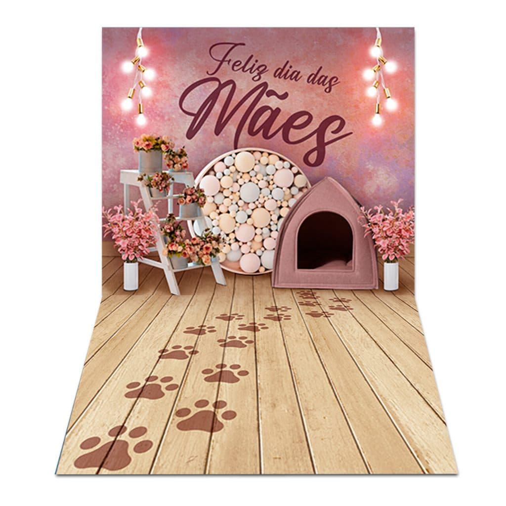 Fundo Fotográfico Dia das Mães Pet em Tecido PN-01500