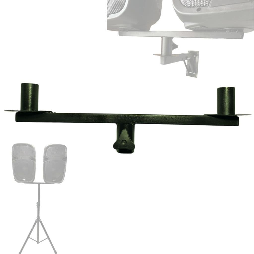 Suporte duplo para usar no tripe ou suporte de parede.