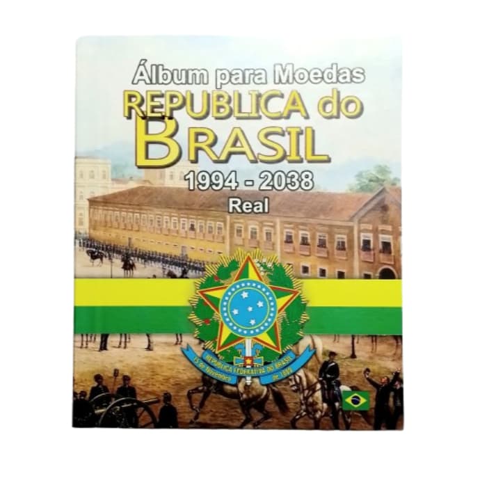 Álbum para Moedas do Real até 2038 todas comemorativas