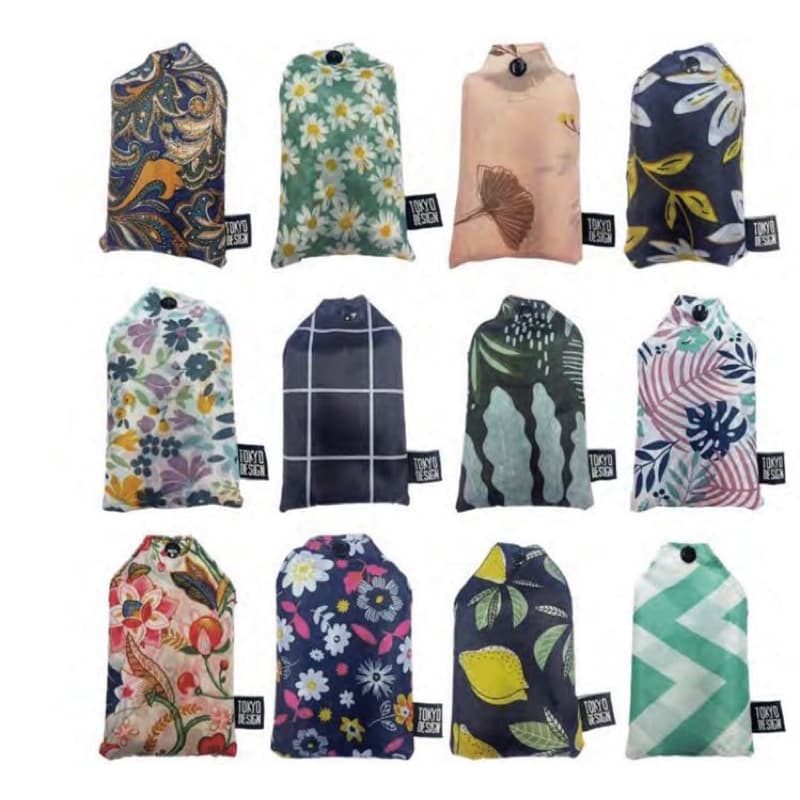 Sacola de Compras Dobrável Impermeável Ecológica Estampas Diversas