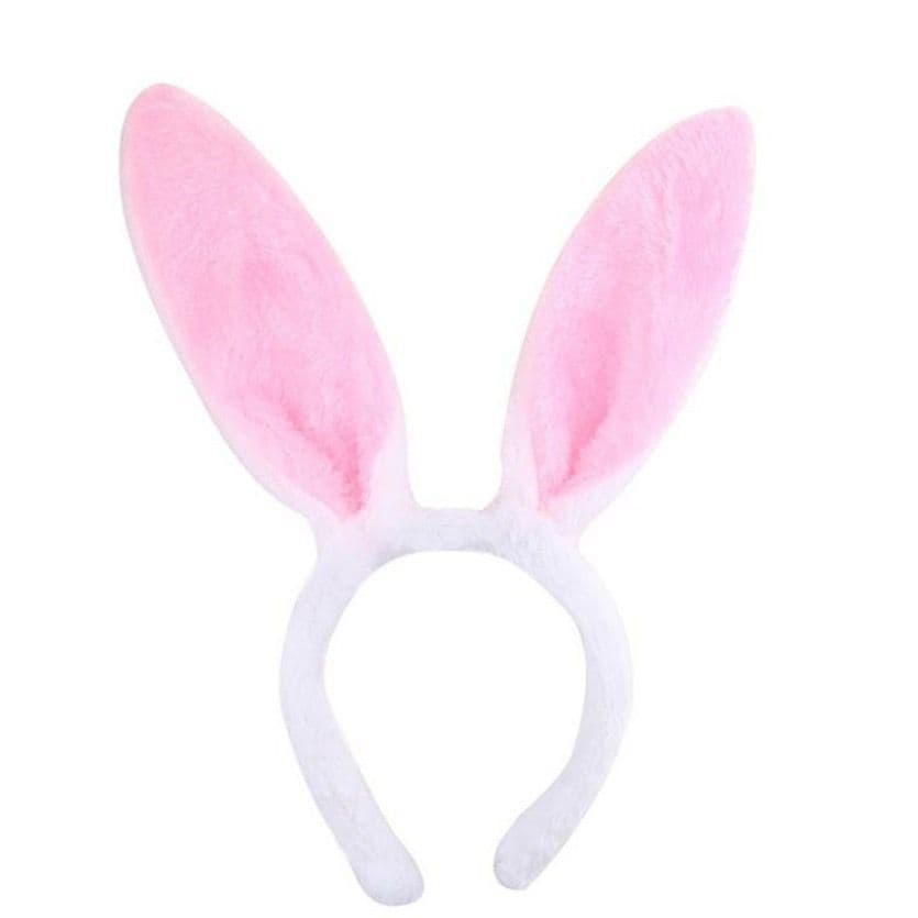 Tiara Orelhas De Coelho Em Pelúcia