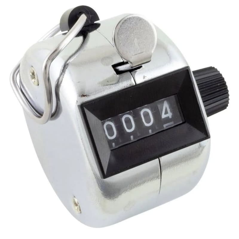 Contador Estatístico Com 4 Dígitos, ideal para: Industrias, teatros, cinemas, congressos, aeroportos.