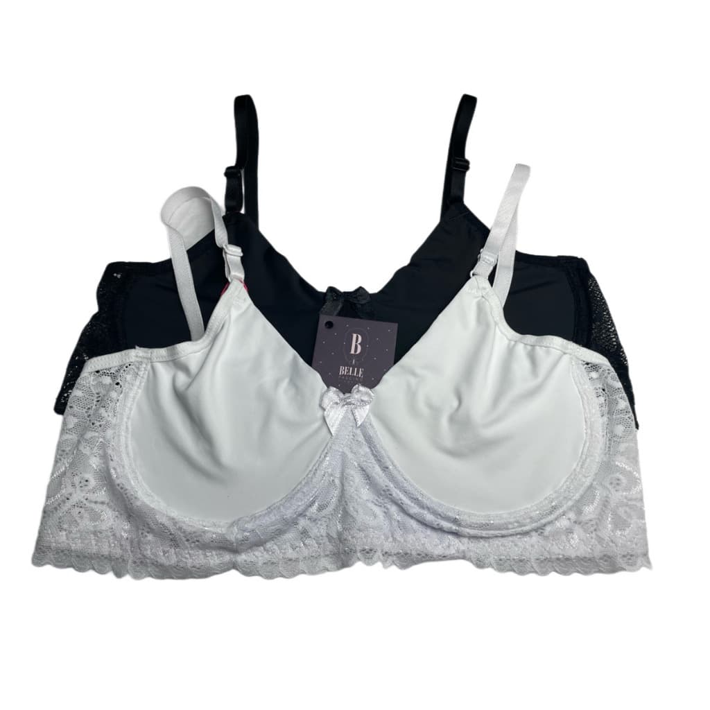 KIT COM 2 SUTIA SEM BOJO COM ARO POLIAMIDA E RENDA escolha de cores DOIS SUTIANS