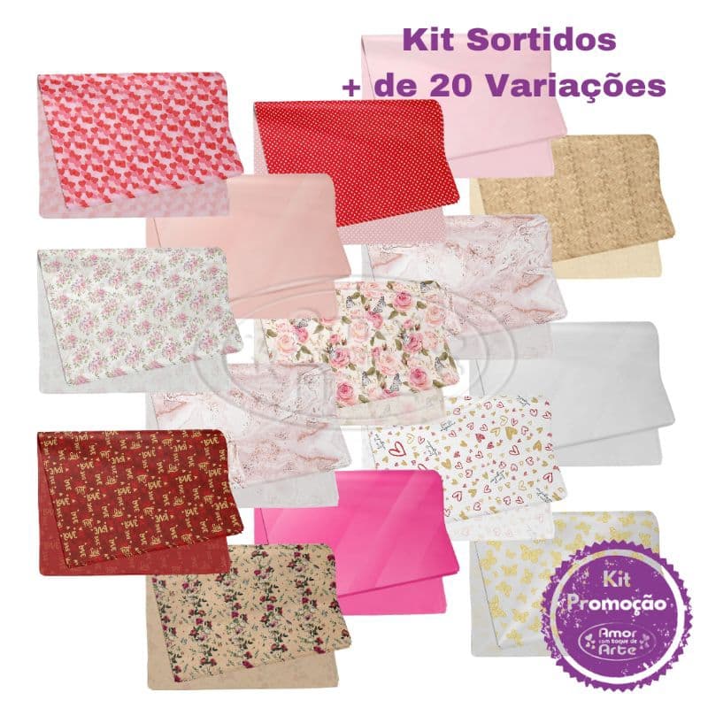 Kit 50/100/150 Poli Sujinho Liso/Decorado 50,0 x 70,0cm Sortidos, mais de 20 variações.