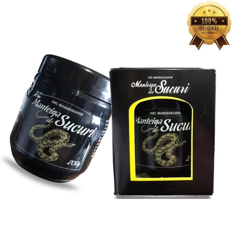 Gel massageador manteiga de sucuri - 200 grs - Original ( vem com caixinha individual)