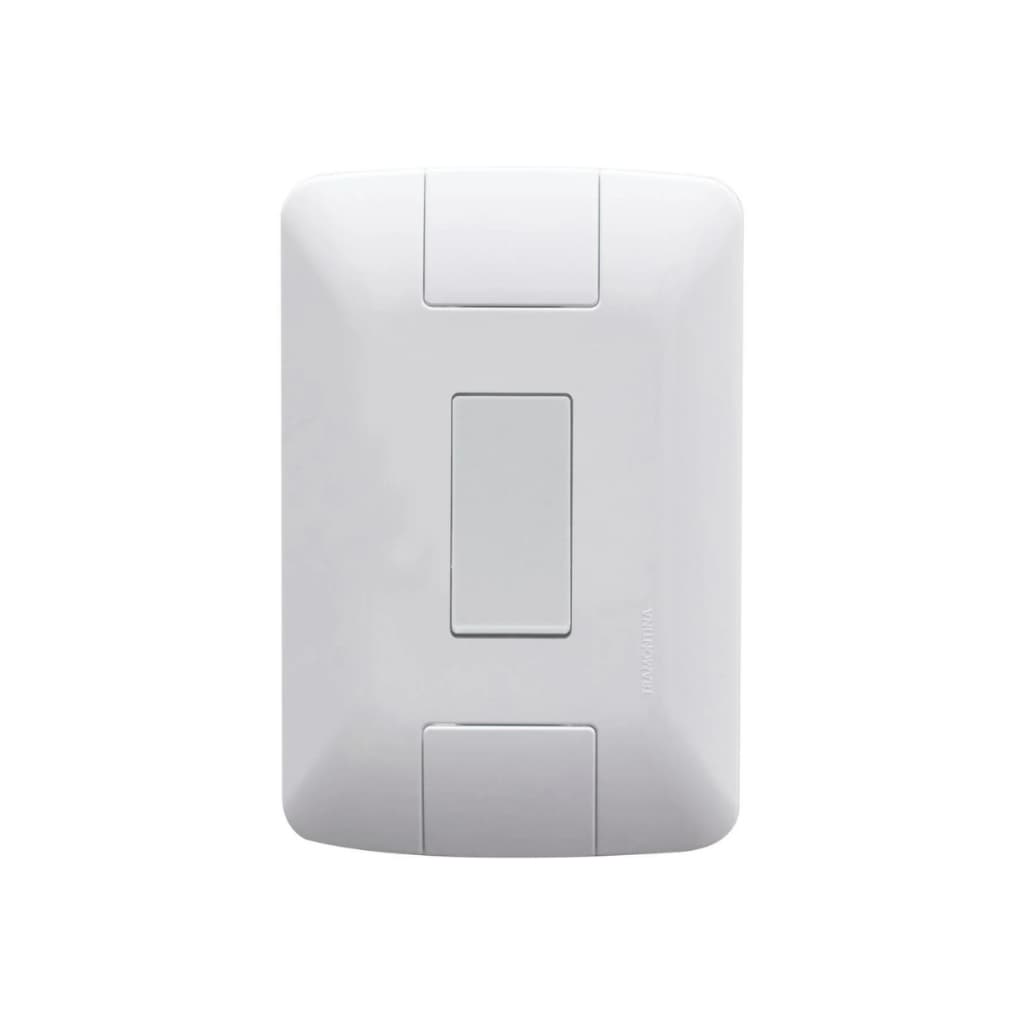 Conjunto de Interruptor Completo Placa e Modulo 6A / 250 V Tramontina Aria Branco