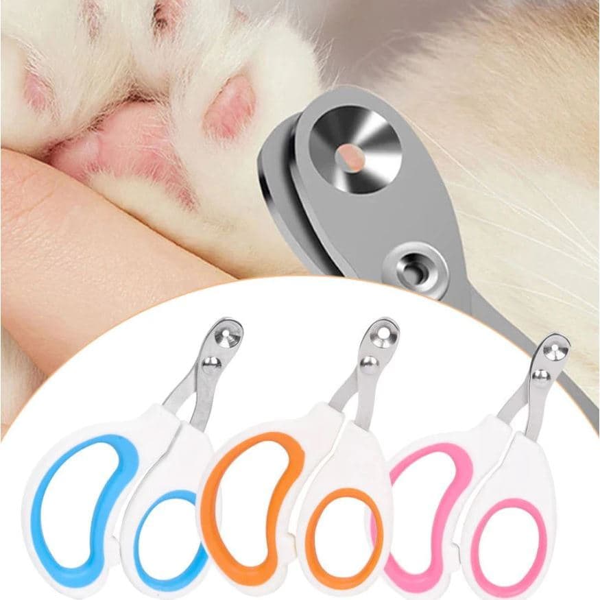 Cortador De Unhas Alicate Com Furo Para Gato Corte Preciso Evita Sangramento Aço Inoxidável Tesoura LR-0217