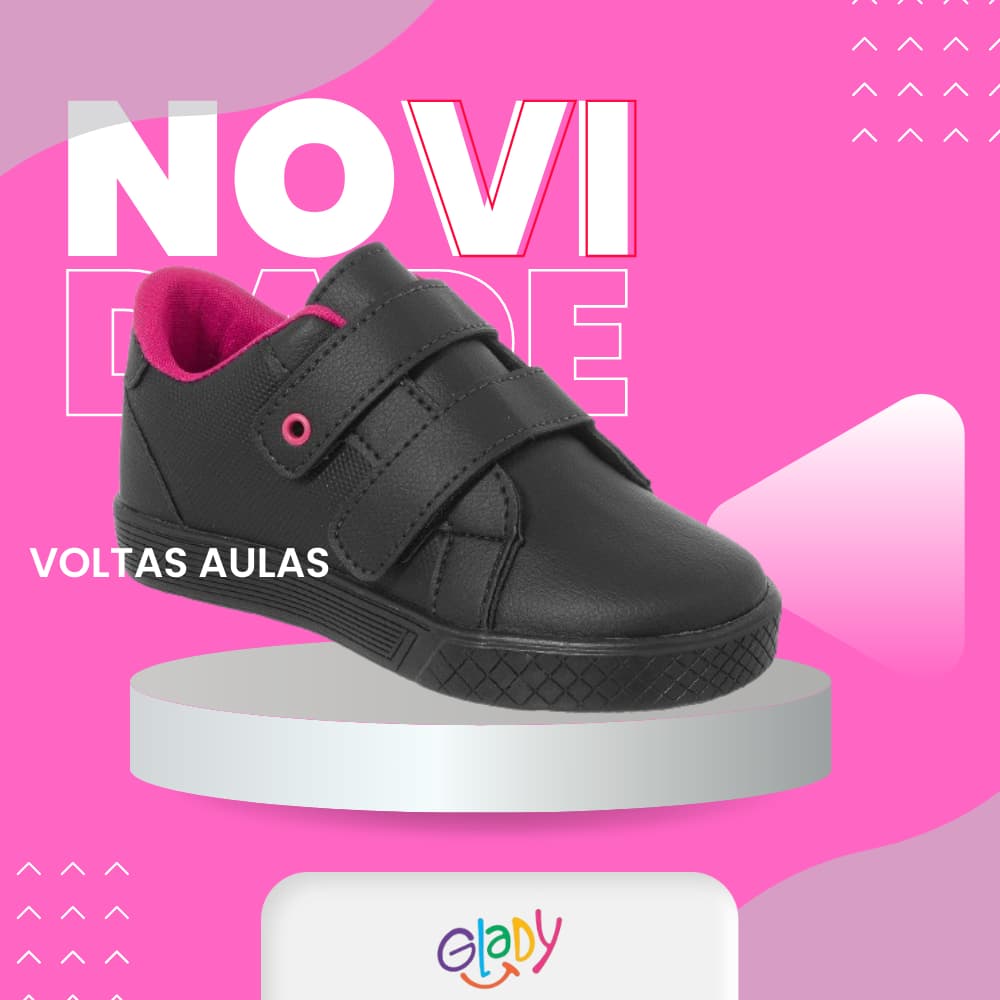 Tênis Infantil Menina Voltas As Aulas Escola Confortável Macio Feminino 20 ao 35 Glady Joy Promoção