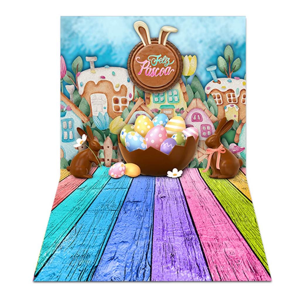 Fundo Fotográfico Páscoa Newborn Tecido PN-01518