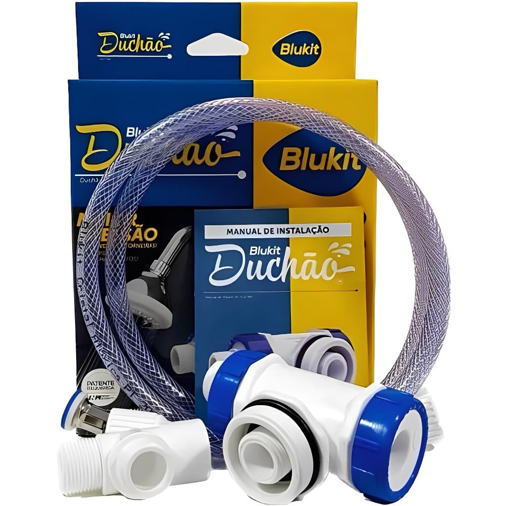 Válvula Alternadora Blukit Duchão Para Aumento De Pressão Saída De Caixa D'água Torneira Chuveiro