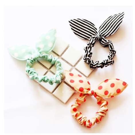 kit 50/80 Elástico de Cabelo com Nó de desenhado / Elástico Circular Redondo em Cor Doce /Xuxa