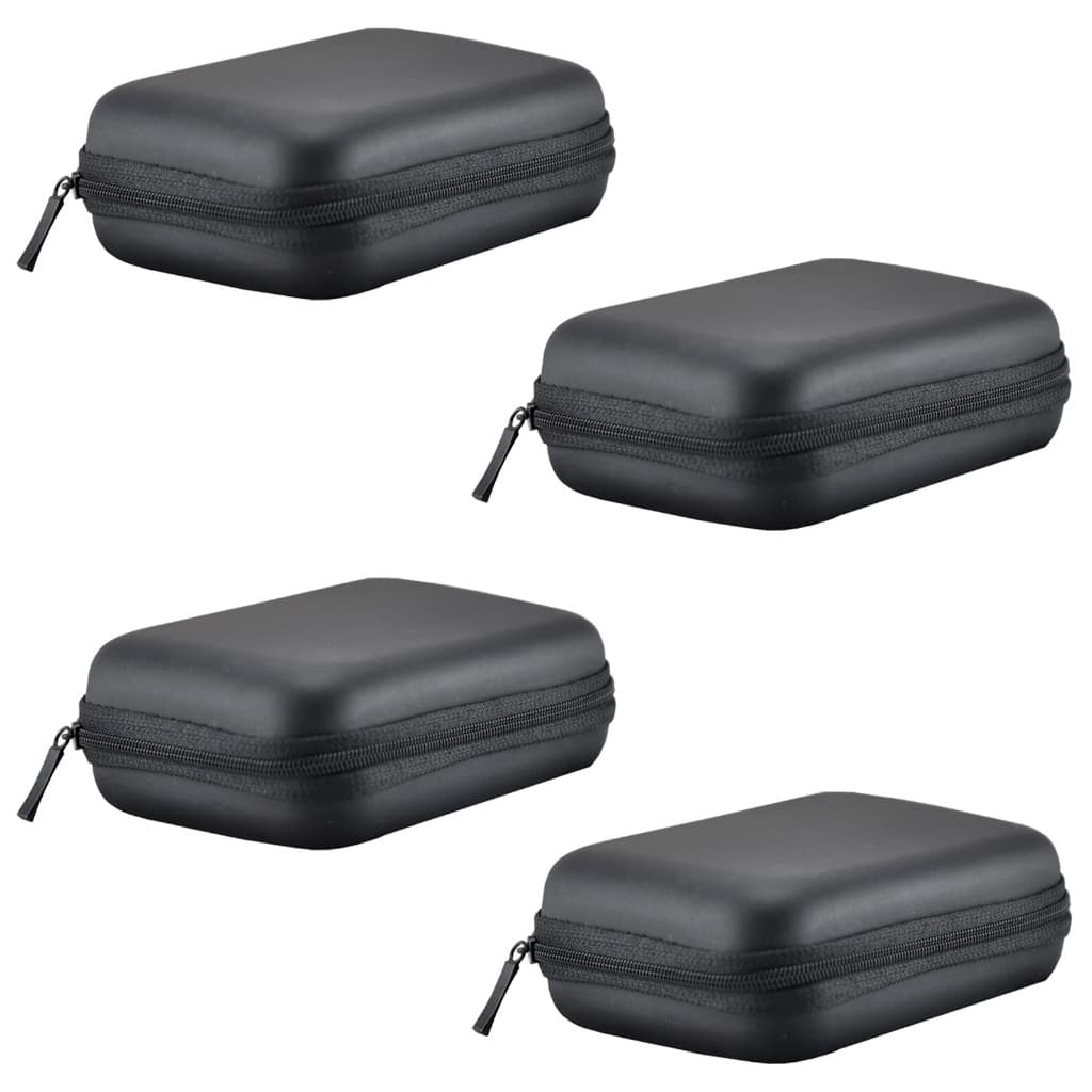 Kit 4 Hard Case Estojo Capa Para Hd Externo Carregador Power