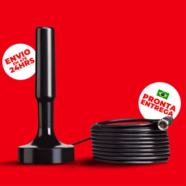 Antena Digital Tv Interna Externa Amplificada HDTV 4k Alta Sensibilidade