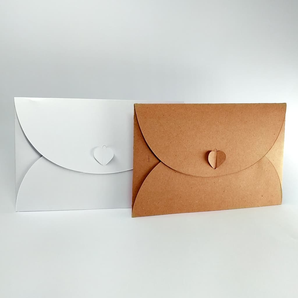 Envelopes 10x15cm Kraft Branco Para Convite