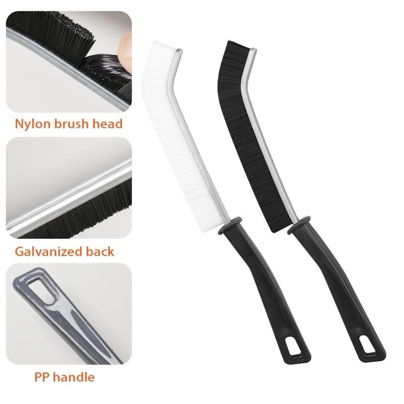 Escova de Limpeza Universal de vão Perfeita para Fendas e Cantos Difíceis Detalhe De Janelas/Domestic Tile Narrow Crevice Household Coner Scrubber/Universal Cleaning Brush/Car Hard Bristle- envio imediato