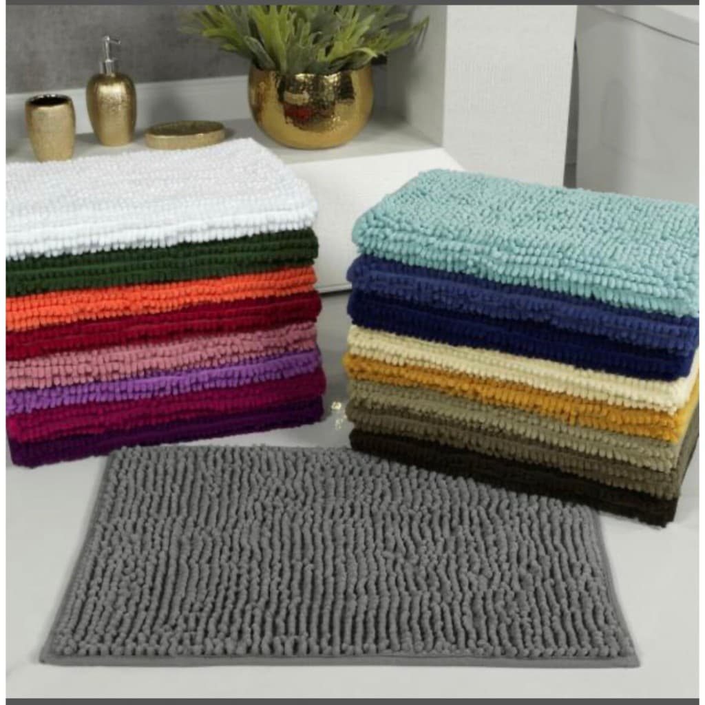 Tapete Para Banheiro Bolinha Antiderrapante Extra Macio 58X38 cm