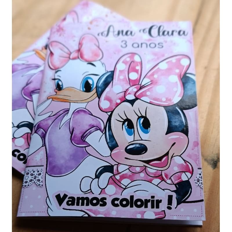10, 20, 25 ou 30 livrinhos de Colorir Personalizado Capa Brilho