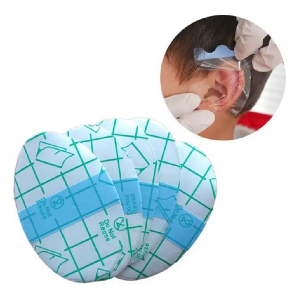 Kit 20 Protetor Ouvido Impermeável Bebê Banho Natação Praia
