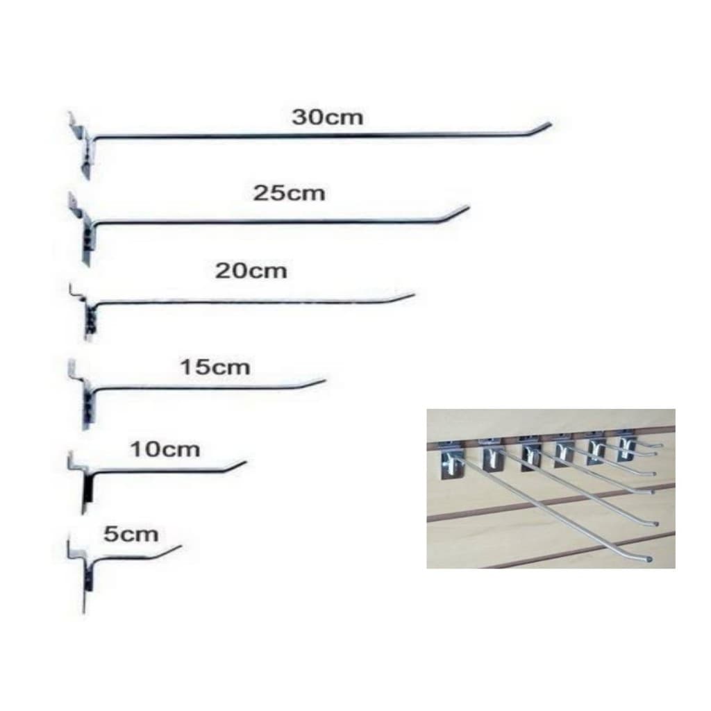 100 - Gancho Expositor Para Painel Canaletado Liso