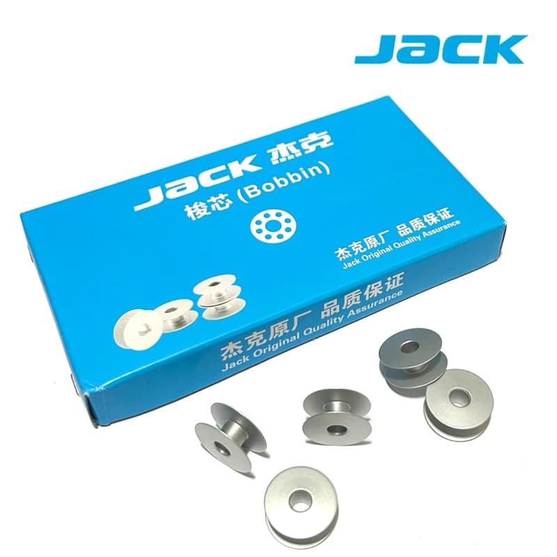 05/10 Bobina Carretilha JACK Original Lisa Alumínio Para Costura Reta Padrão Industrial-05/10un