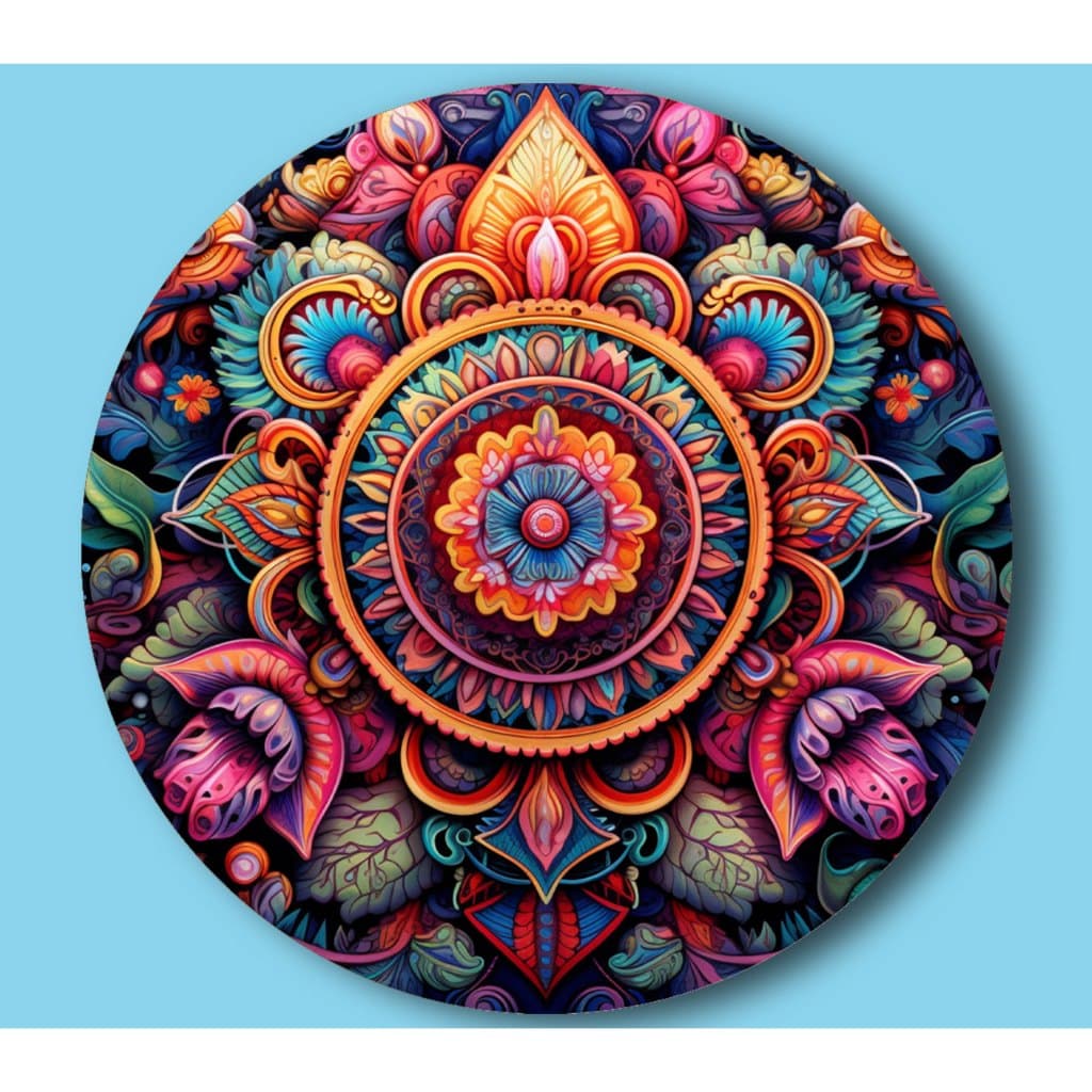 Mouse Pad Redondo Mandala