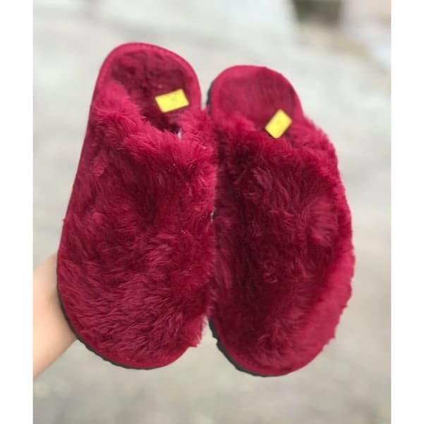 Chinelos de Pantufa de pelúcia confortável, Solado antiderrapante, Unissex, do 34 ao 44 - Espuma interna
