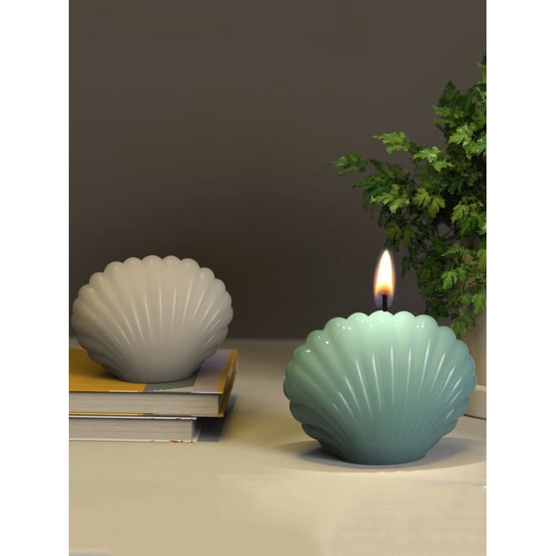 Vela Aromática Concha de Verão - 40gr - Cera de soja - Kit com 03, 5 e 10 unidades Perfumadas