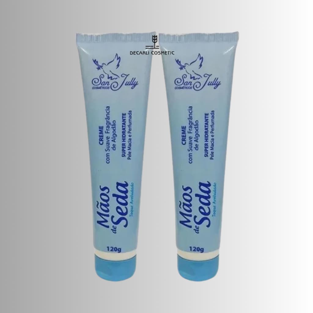 2 UN Creme Mãos de Seda 120g - San Jully
