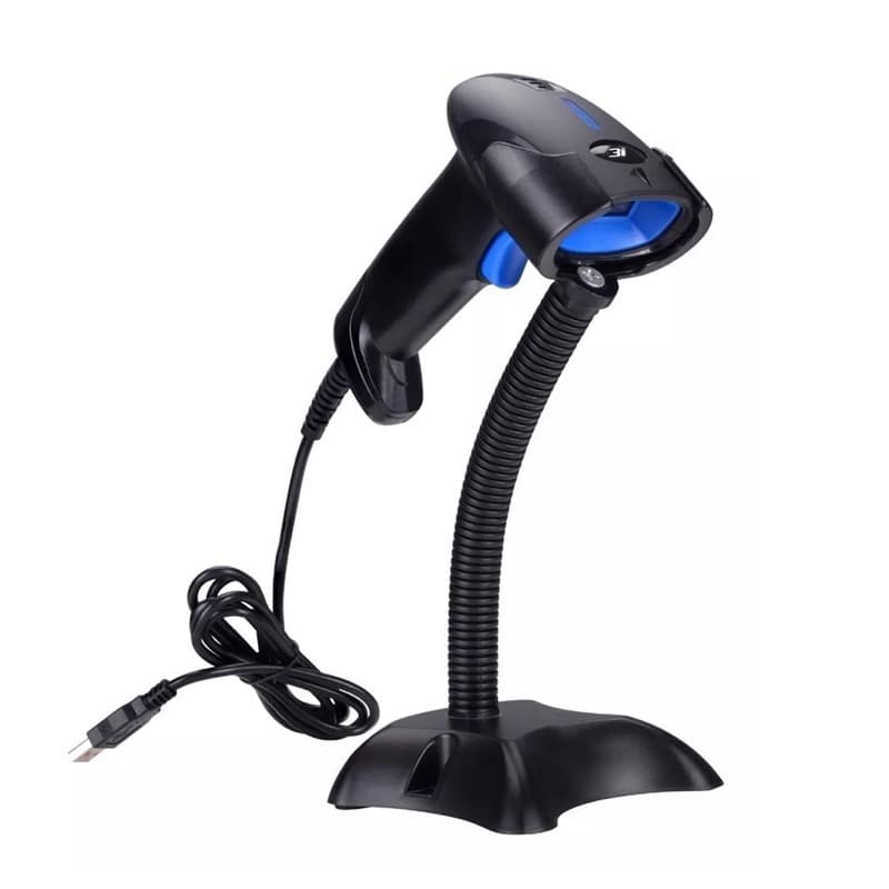 Suporte de Mesa para Leitor de Código de Barras Universal Ajustável Flexível Preto