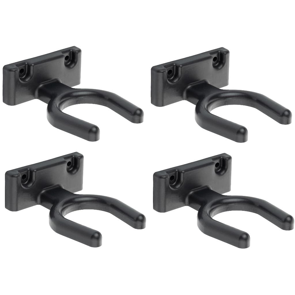Kit 4 Suporte Ajustável de Parede Para Violão Ukulele Cavaco Parede Preto