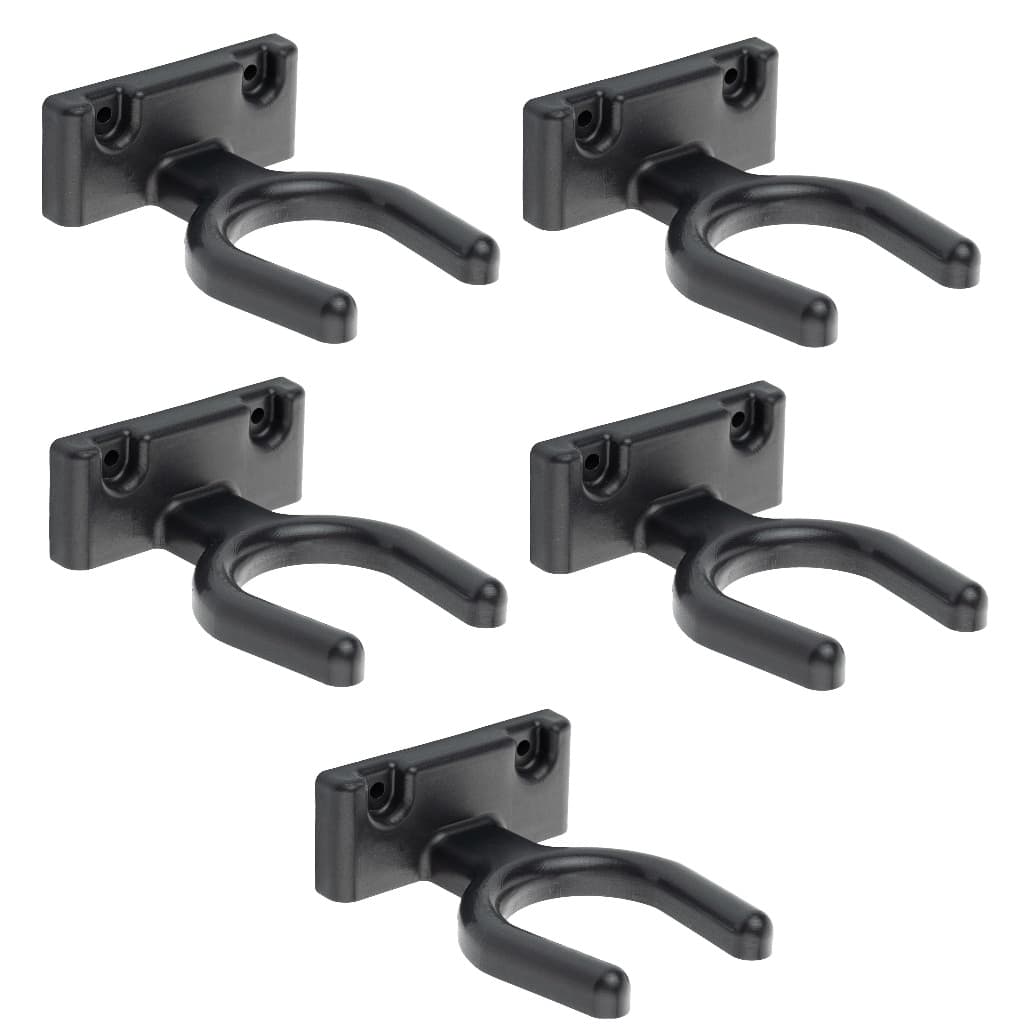 Kit 5 Suporte Ajustável de Parade Para Violão Ukulele Cavaco Parede Preto