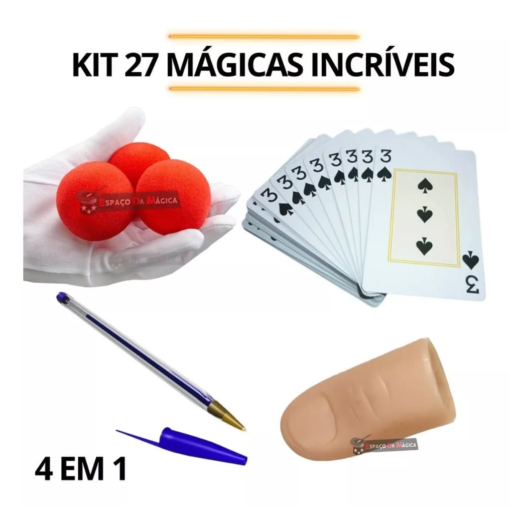 Kit De Magica Truques Incríveis Iniciantes E Profissional