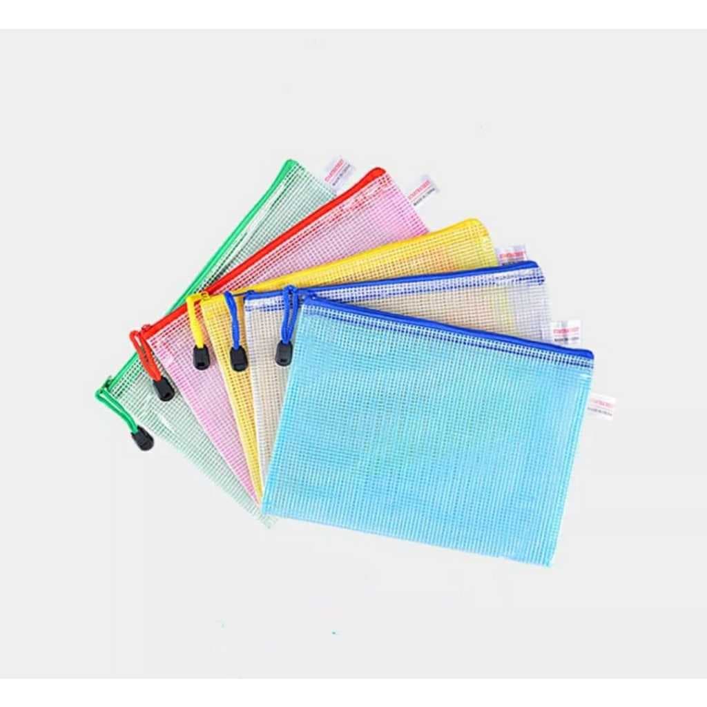 Pasta Documento A5 Kit C/10 Unidades 17cmx24cm Zíper Sortida