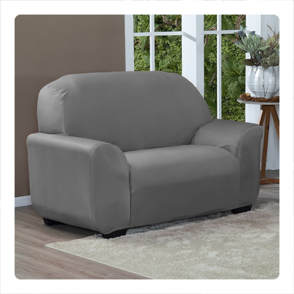 Capa De Sofá Lisa 2 Lugares Coladinha Envio Imediato