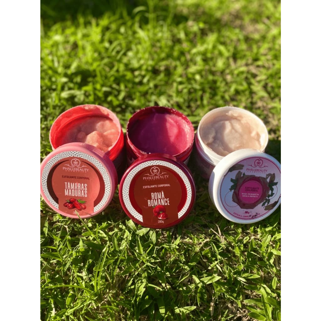 Esfoliante Corpotal Romã Romance Rosa Mesquita & Tãmaras Maduras Phállebeauty